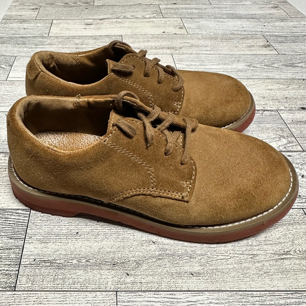 Boys Tan Sperry Tevin Shoes [Leather Suede] Size 12M